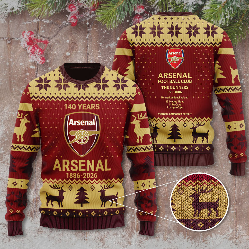 Arsenal FC 140 Years Ugly Sweater – MAITM14140