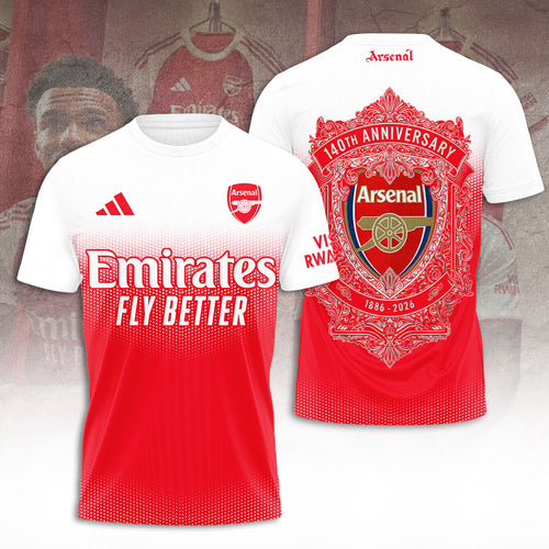 Arsenal FC 140th Anniversary 2026 3D Apparel – TANTN20293