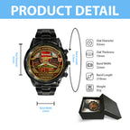 Arsenal FC 140th Anniversary Black Stainless Steel Watch – HOATT15225