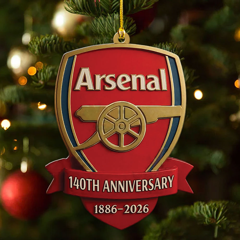 Arsenal FC 140th Anniversary Custom Shape 2-sided Acrylic Ornament – MAITM14047