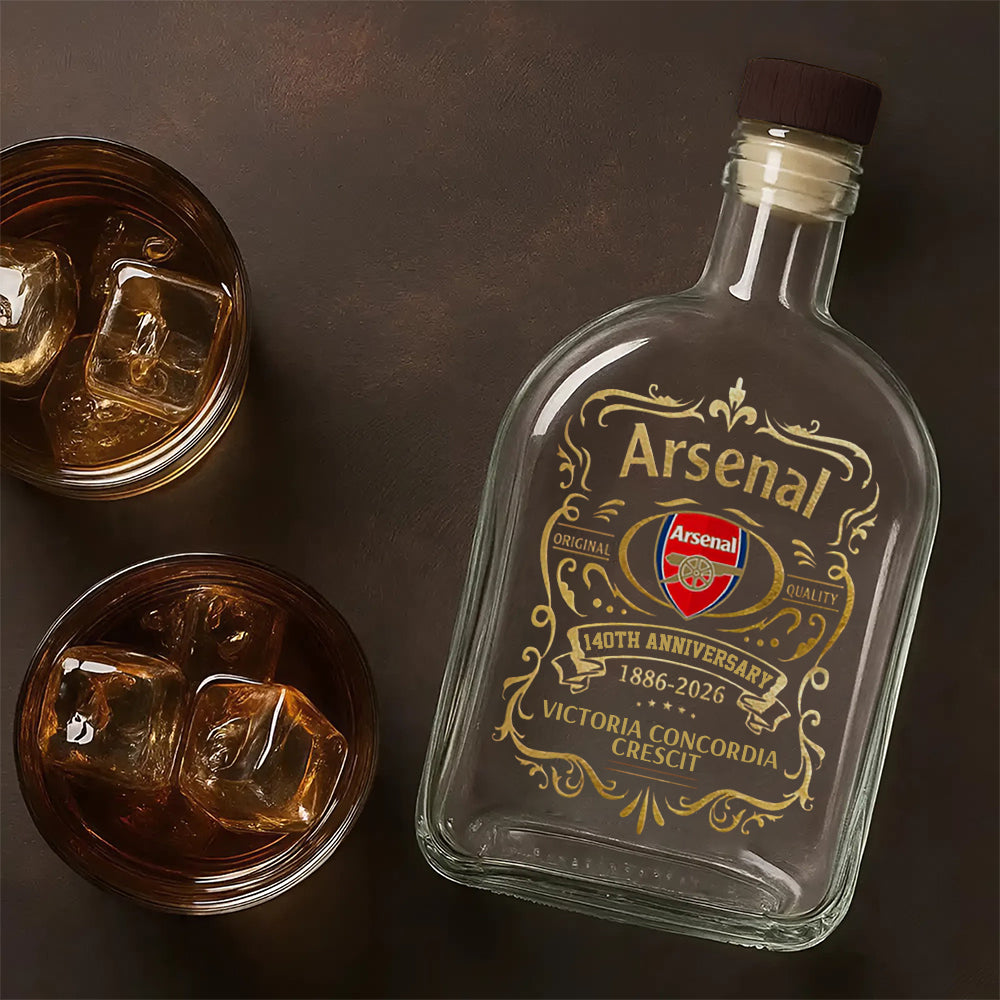 Arsenal FC 140th Anniversary 25oz Empty Whiskey Bottle – MAITM14121