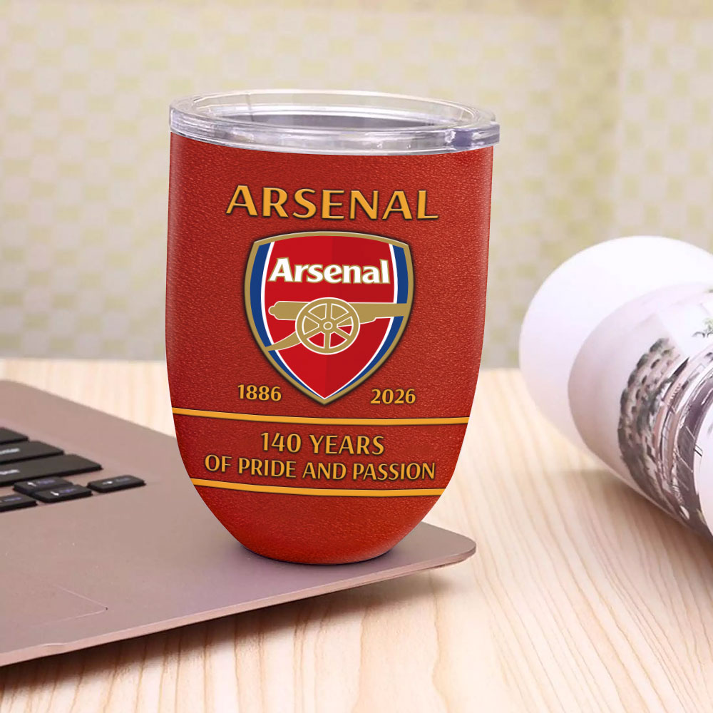 Arsenal FC 140th Anniversary Wine Tumbler – MAITM14061