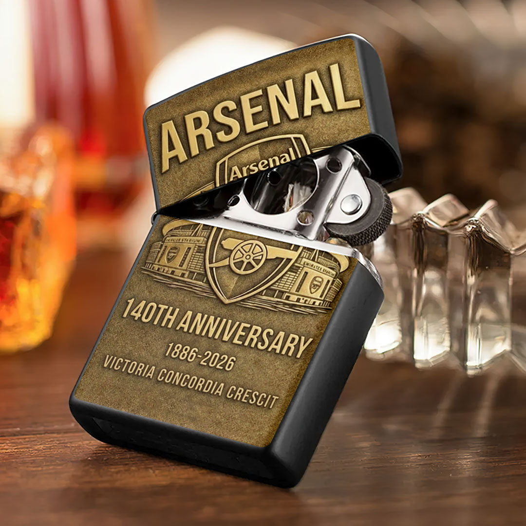 Arsenal FC 140th Anniversary Zippo Lighter Case (No Insert) – MAITM14702