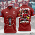 Arsenal FC Premier League Champions 25 26 Polo Shirt