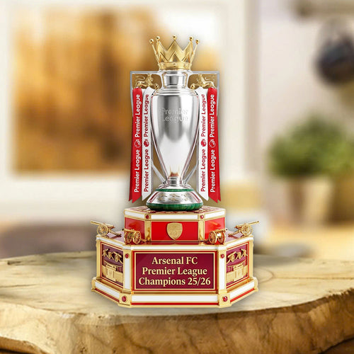Arsenal FC Premier League Champions 25/26 Custom Shape Acrylic Plaque – TMTHU6361