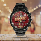 Arsenal FC Premier League Champions 25/26 Black Stainless Steel Watch – TMTHU6340