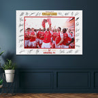 Arsenal FC Premier League Champions 25/26 Rectangle Canvas With Inner Frame – HOATT18750
