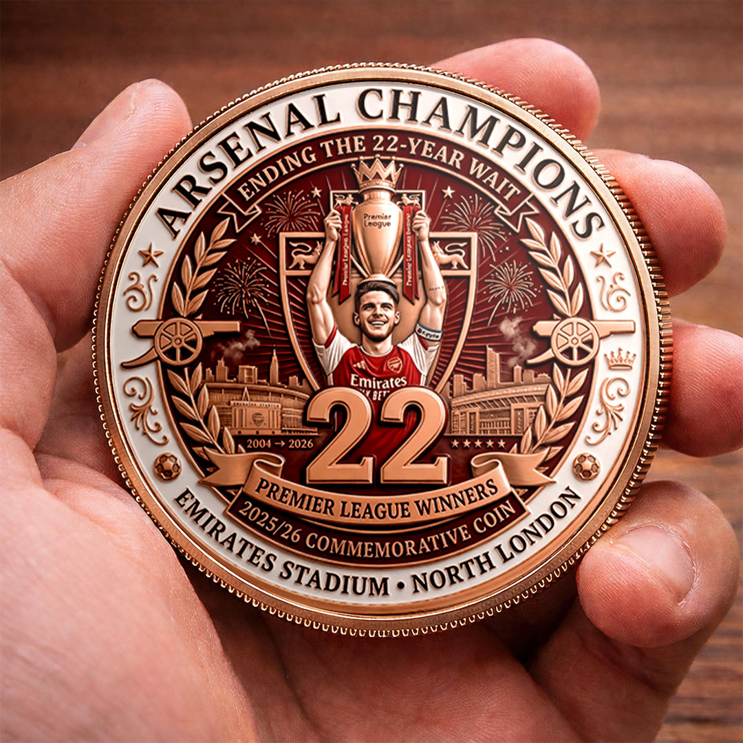 Arsenal FC Premier League Champions 25/26 Commemorative Coin – HOATT18175