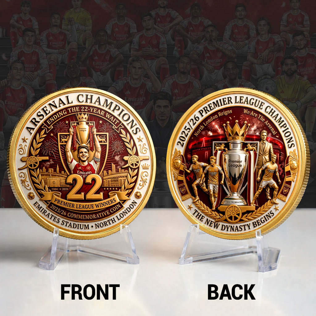 Arsenal FC Premier League Champions 25/26 Commemorative Coin – HOATT18175