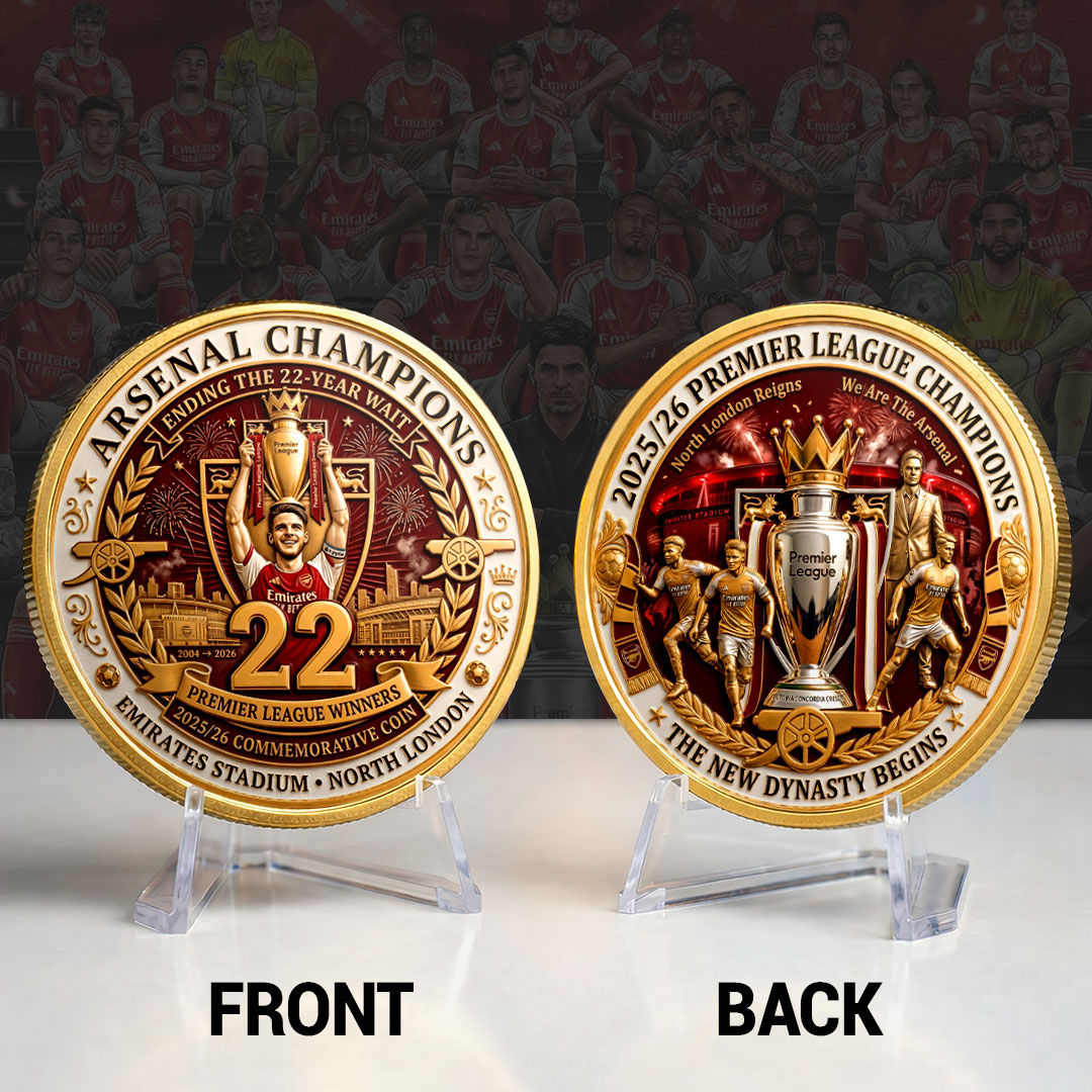 Arsenal FC Premier League Champions 25/26 Commemorative Coin – HOATT18175