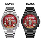 Arsenal FC Premier League Champions 25/26 Gentleman Stainless Steel Watch – TMTHU6336