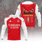 Arsenal FC Premier League Champions 25/26 3D Apparel – HOATT18204
