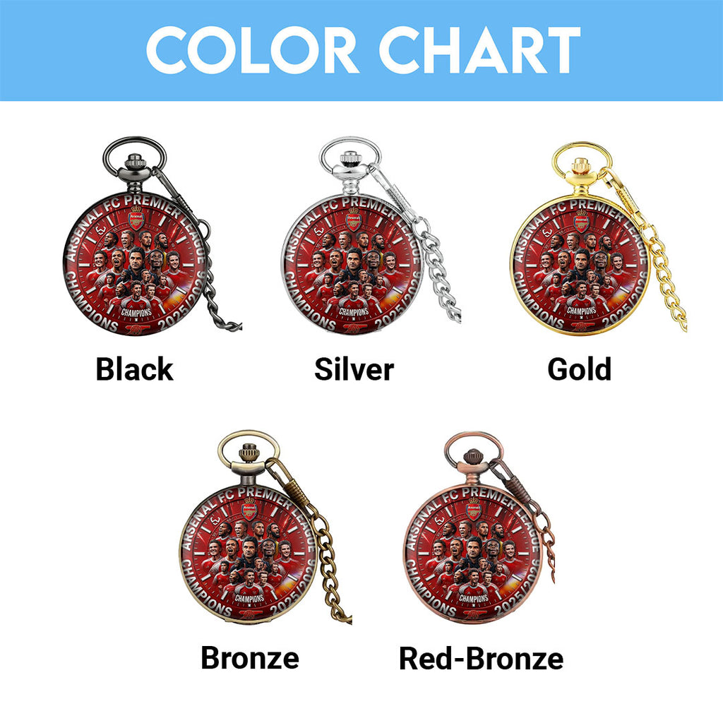 Arsenal FC Premier League Champions 25/26 Pocket Watch – TMTHU6326