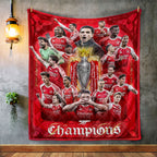 Arsenal FC Premier League Champions 25/26 Quilt Blanket – TMTHU6362