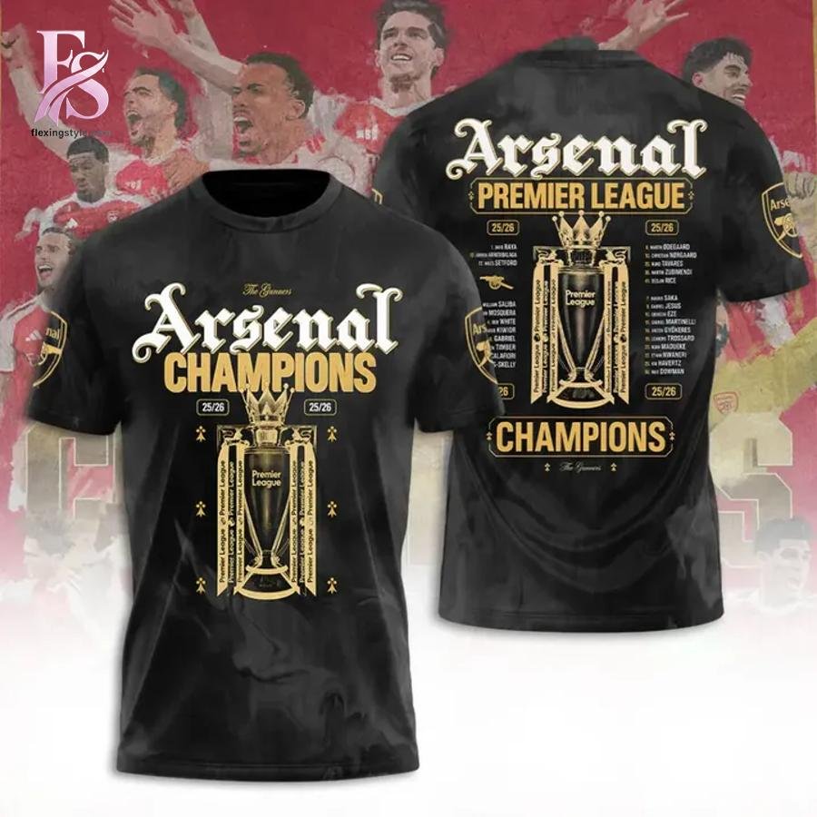 Arsenal Premier League Champions 25 26 Shirt