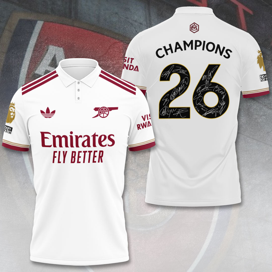 Arsenal FC Premier League Champions 25/26 3D Apparel – TANTN23137