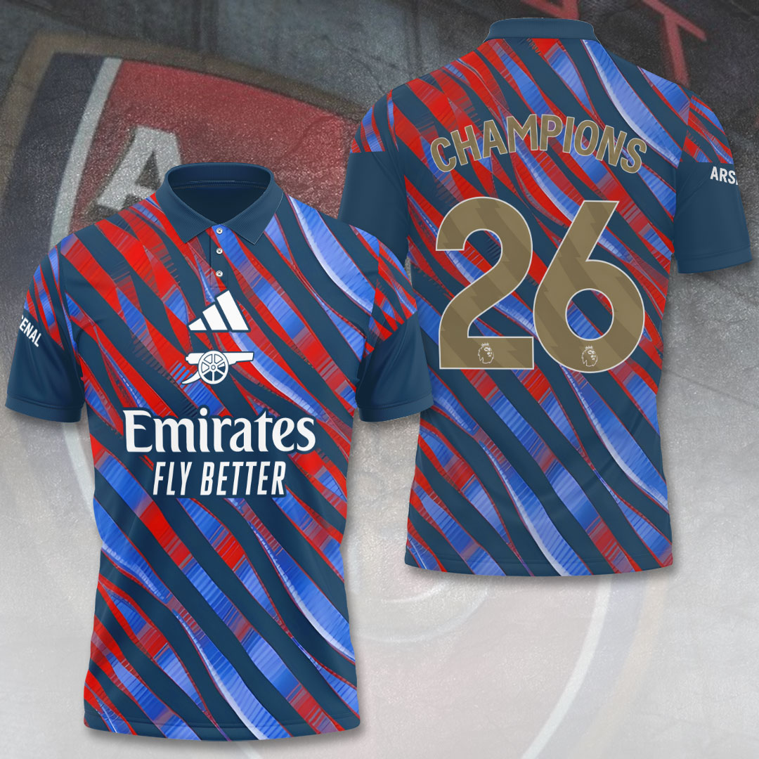 Arsenal FC Premier League Champions 25/26 3D Apparel – TANTN23485