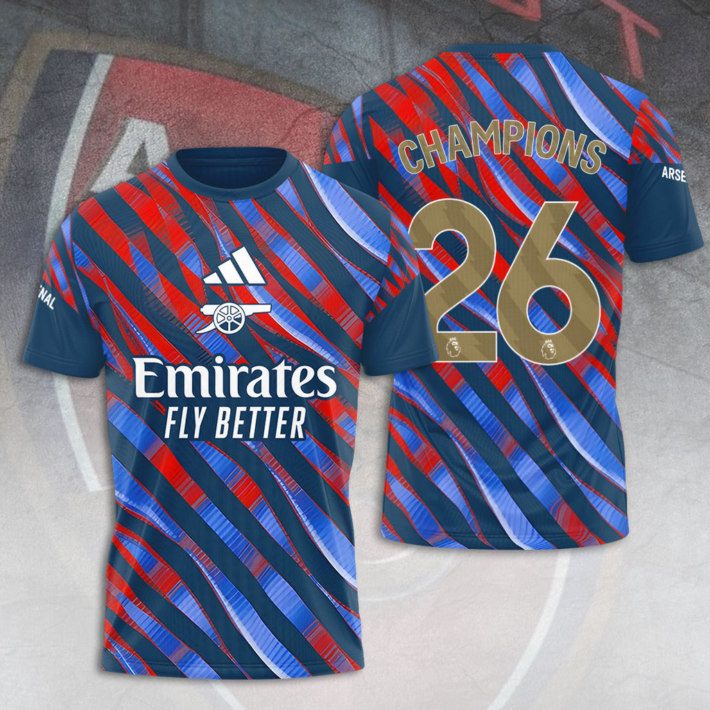 Arsenal FC Premier League Champions 25/26 3D Apparel – TANTN23485
