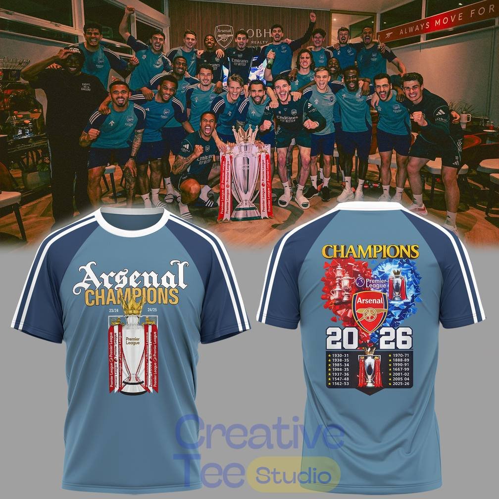Arsenal Premier League Champions 25 26 Shirt