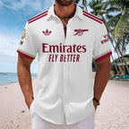Arsenal FC Premier League Champions 25/26 Short Sleeve Button-Down Shirt – TANTN23367