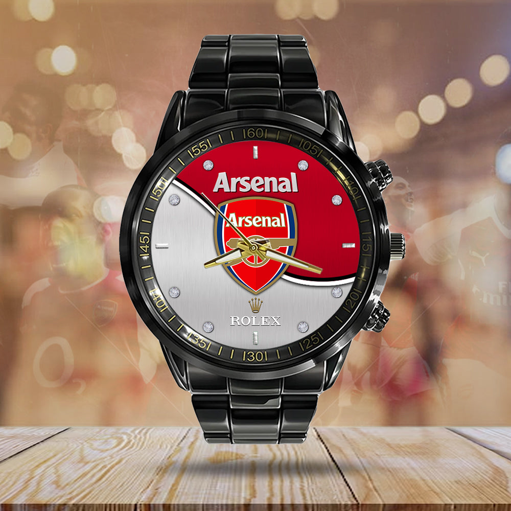 Arsenal FC x Rolex Black Stainless Steel Watch – MAITM8424