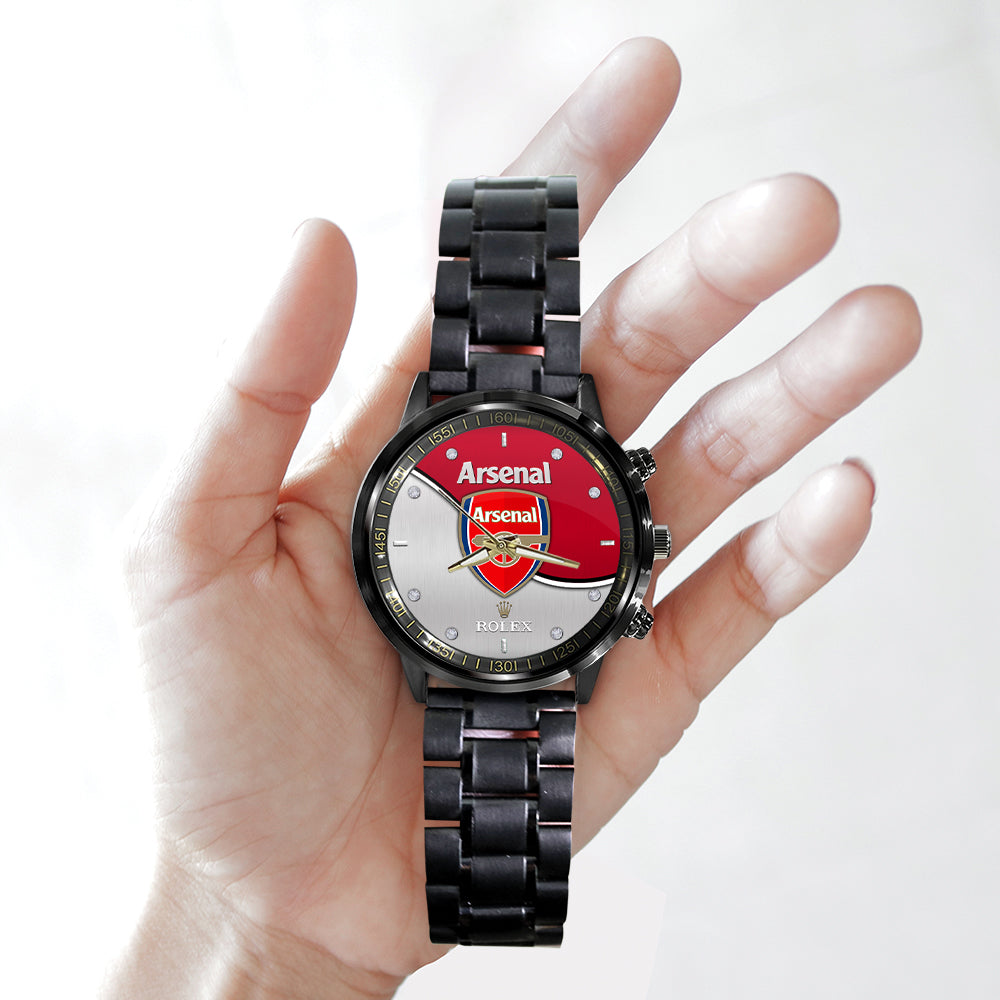 Arsenal FC x Rolex Black Stainless Steel Watch – MAITM8424