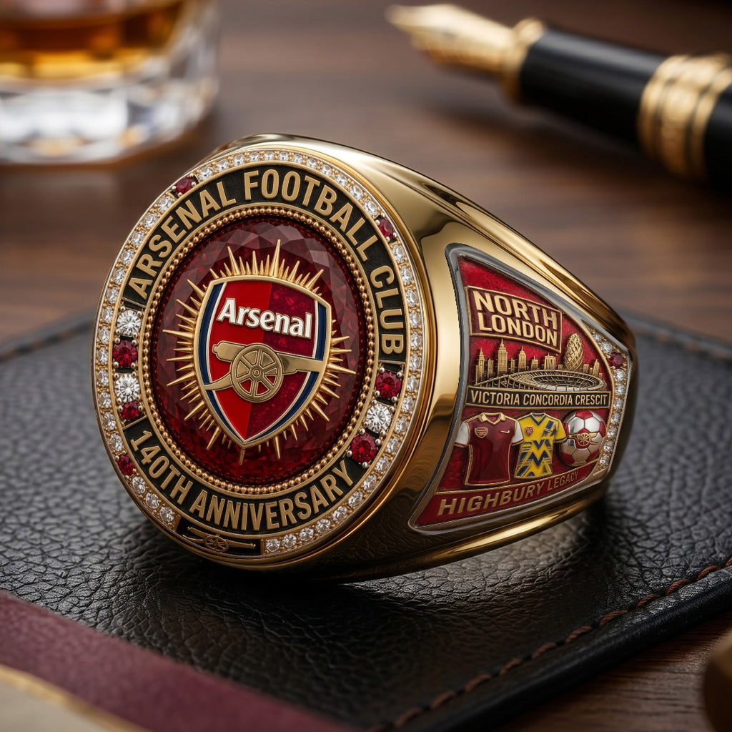 Arsenal FC 3D Engraved Ring – TMTHU6977