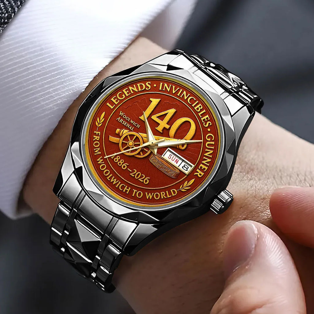 Arsenal FC 140 Years Alloy Luxury Quartz Watch – MAITM14202