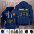Arsenal FC Premier League Champions 25/26 2D Quarter Zip Hoodie – GNE6696