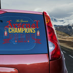 Arsenal FC Premier League Champions 25/26 3D Car Sticker – GNE6820