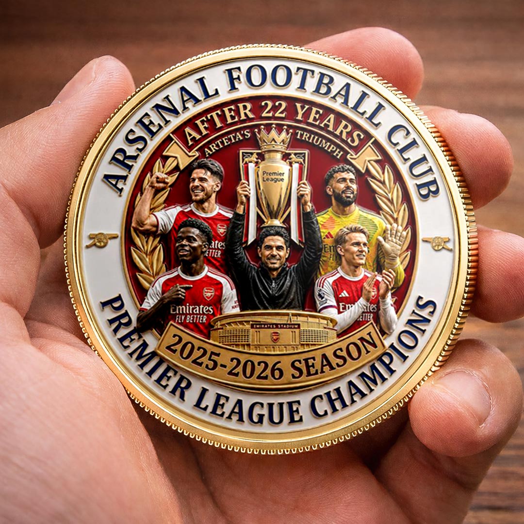 Arsenal FC Premier League Champions 25/26 Commemorative Coin – HOATT18142