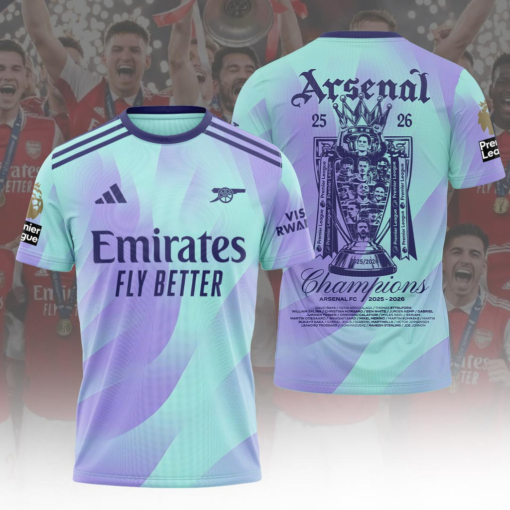Arsenal FC Premier League Champions 3D Apparel – GNE6876