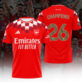 Arsenal FC Premier League Champions 25/26 3D Apparel – HOATT18418