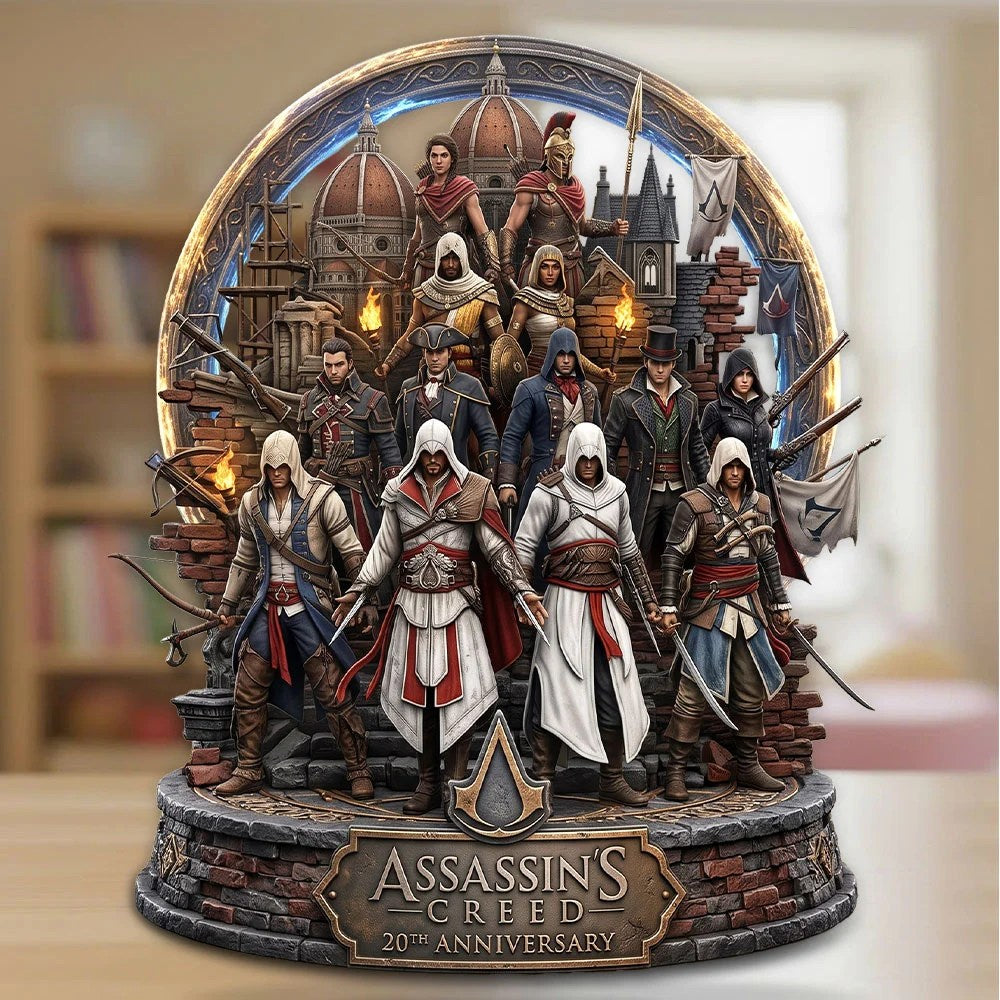 Assassin's Creed 20th Anniversary Custom Shape Acrylic Plaque – TMTHU10176