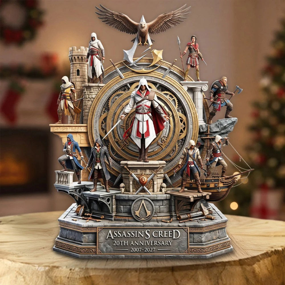 Assassin's Creed 20th Anniversary Custom Shape Acrylic Plaque – TMTHU70078