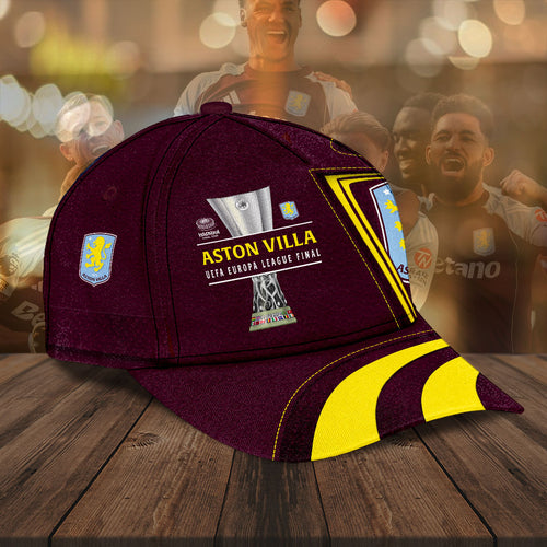 Aston Villa FC 2025-26 UEFA Europa League Winners Classic Cap – HOATT18176