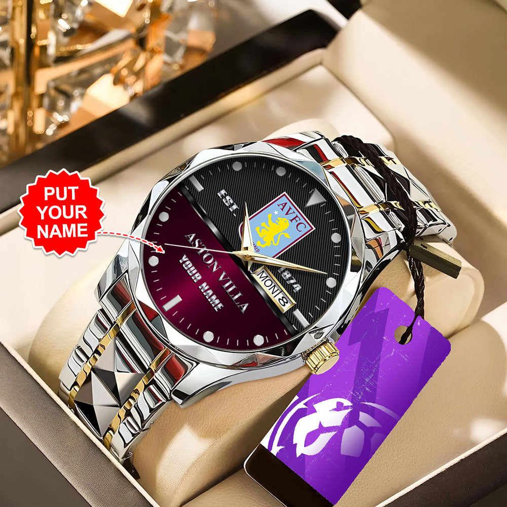 Personalized Aston Villa Alloy Luxury Quartz Watch – TANTN15474