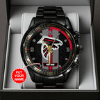 Personalized Atlanta Falcons Black Stainless Steel Watch – TANTN16005