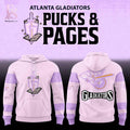 Atlanta Gladiators Pucks and Pages Night Hoodie