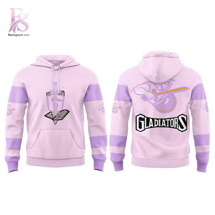 Atlanta Gladiators Pucks and Pages Night Hoodie
