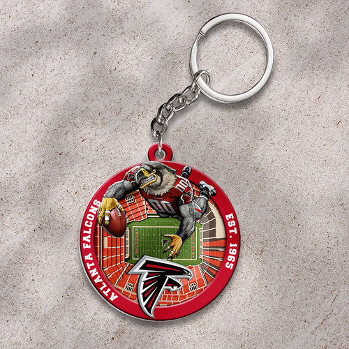 Atlanta Falcons Custom Shape 2-sided Keychain – HOATT12682