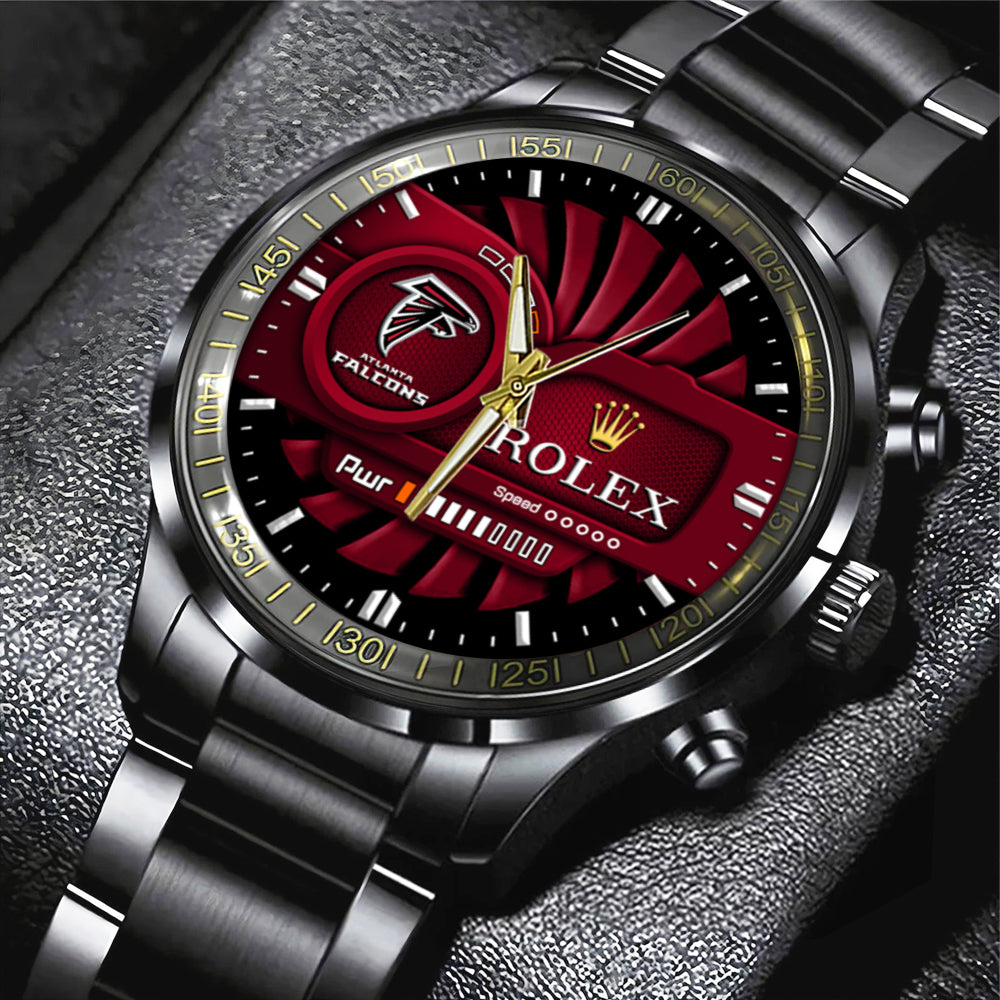 Atlanta Falcons x Rolex Black Stainless Steel Watch – MAITM13124