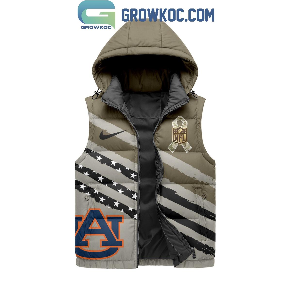 Auburn Tigers Salute To Service Sleeveless Puffer Jacket