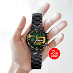 Personalized Ayrton Senna Black Stainless Steel Watch – TANTN 7616