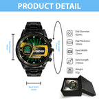Personalized Ayrton Senna Black Stainless Steel Watch – TANTN 7616
