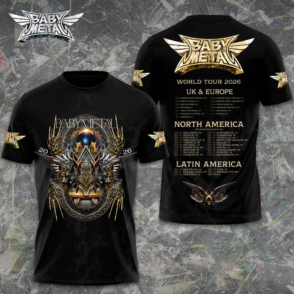 Babymetal World Tour 2026 3D Apparel – GNE6708
