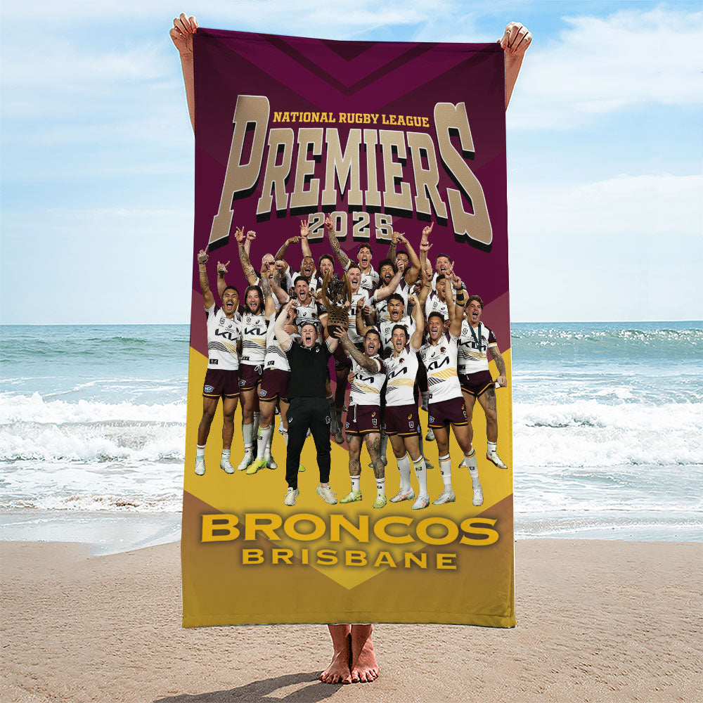 Brisbane Broncos Rectangle Beach Towel – TMTHU1456
