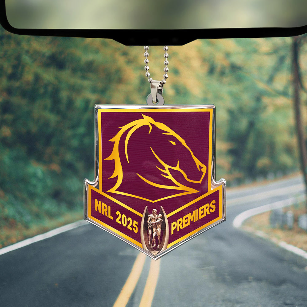 Brisbane Broncos Custom Shape 2-sided Acrylic Car Ornament – TMTHU1310