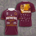 Brisbane Broncos 3D Apparel – TMTHU1307