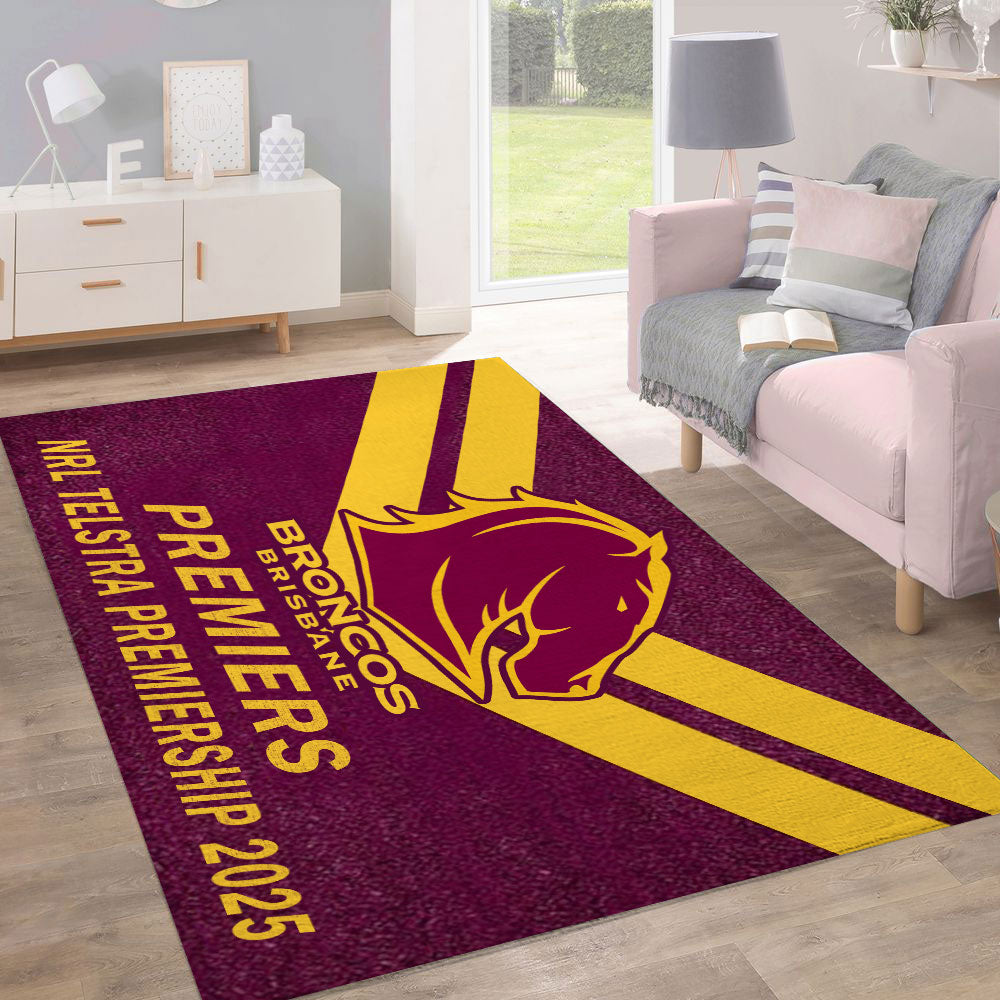 Brisbane Broncos Rectangular Rug – TMTHU1585